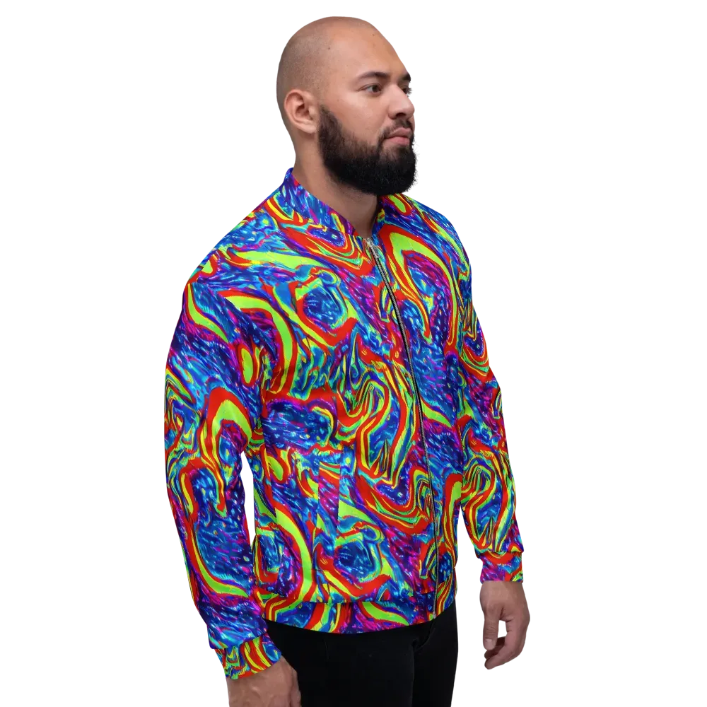 Scarlet Acid Garden on Bomber Jacket — Right