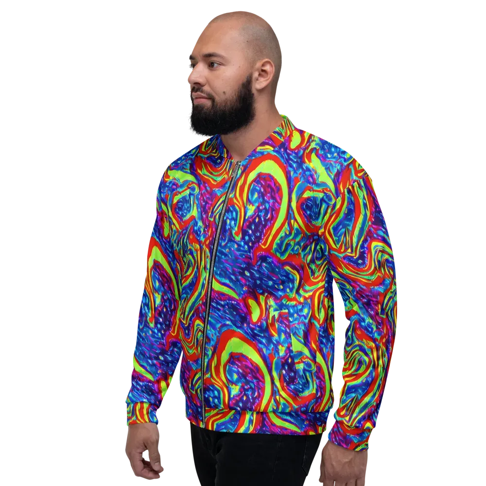Scarlet Acid Garden on Bomber Jacket — Left