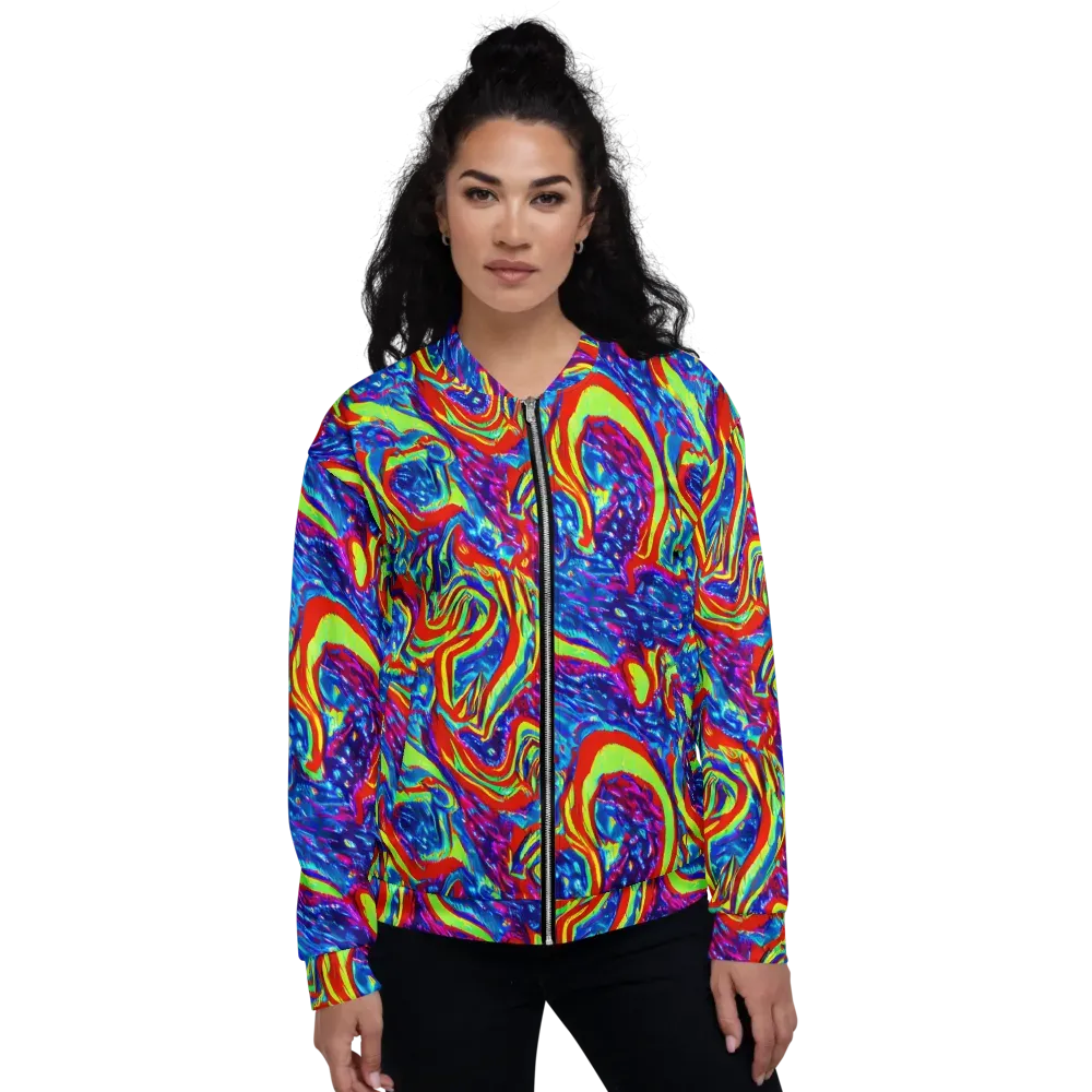 Scarlet Acid Garden on Bomber Jacket — Front