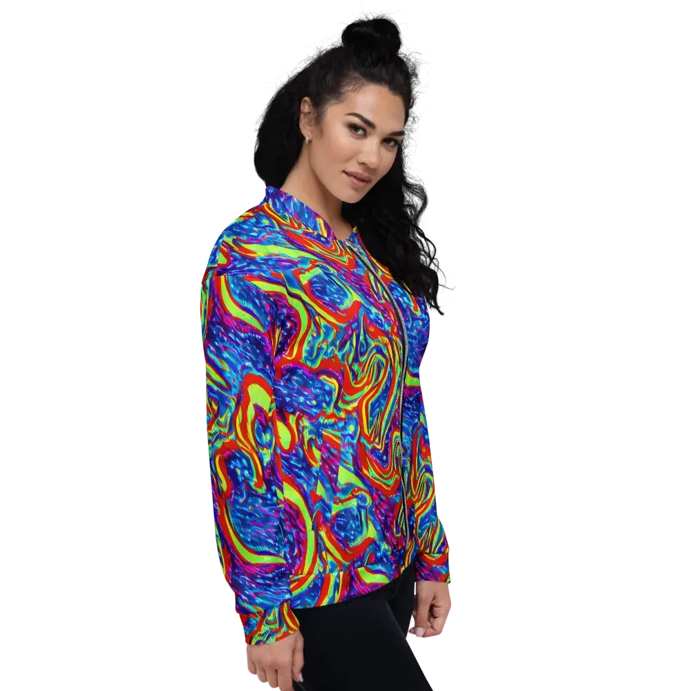 Scarlet Acid Garden on Bomber Jacket — Right