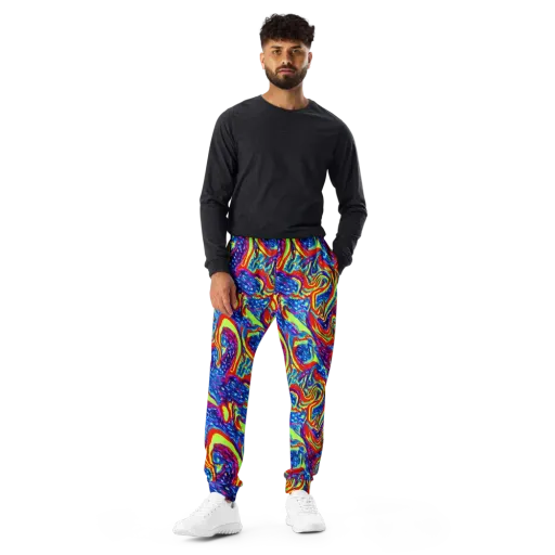 Scarlet Acid Garden on a Men's Joggers
