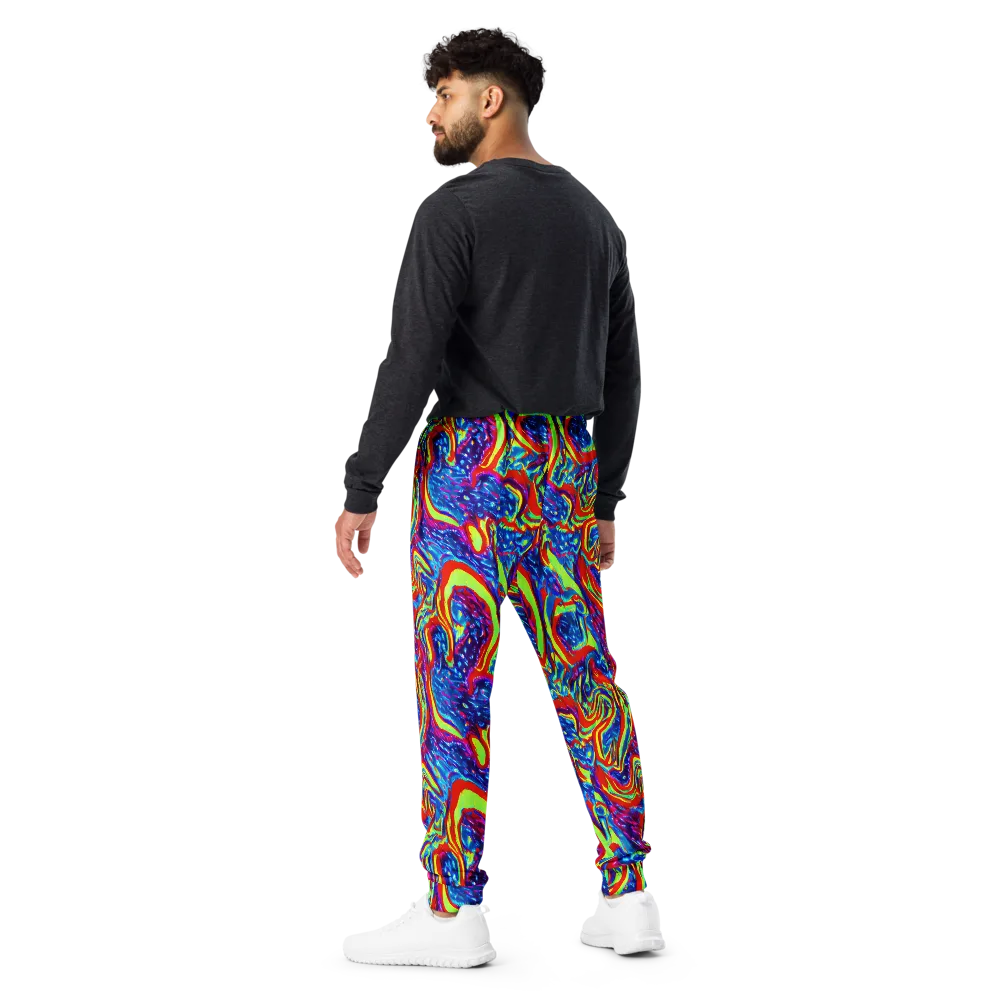 Scarlet Acid Garden on Men's Joggers — Back