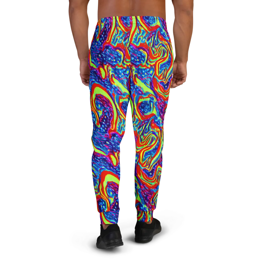 Scarlet Acid Garden on Men's Joggers — Back