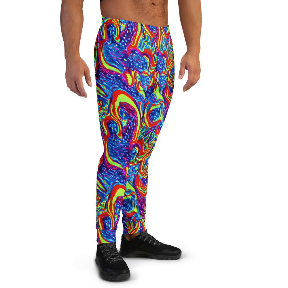 Scarlet Acid Garden on Men's Joggers — Right