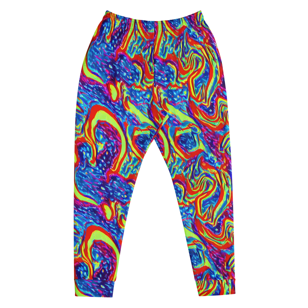 Scarlet Acid Garden on Men's Joggers — Front
