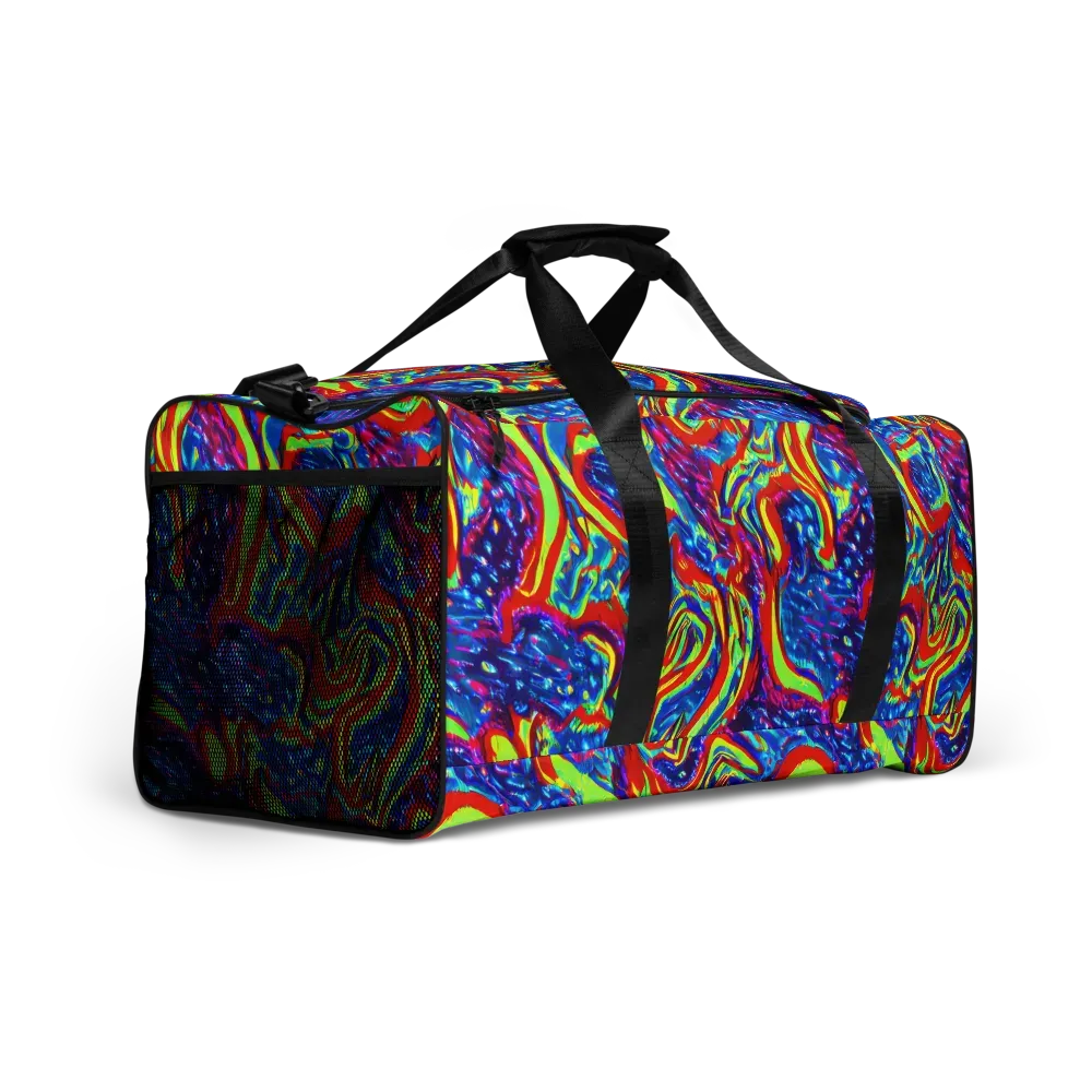 Scarlet Acid Garden on Duffle Bag — Right Front
