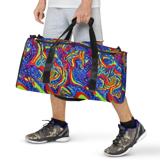 Scarlet Acid Garden on a Duffle Bag