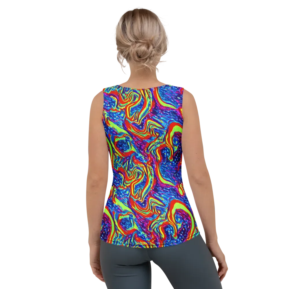 Scarlet Acid Garden on Women's Tank Top — Back