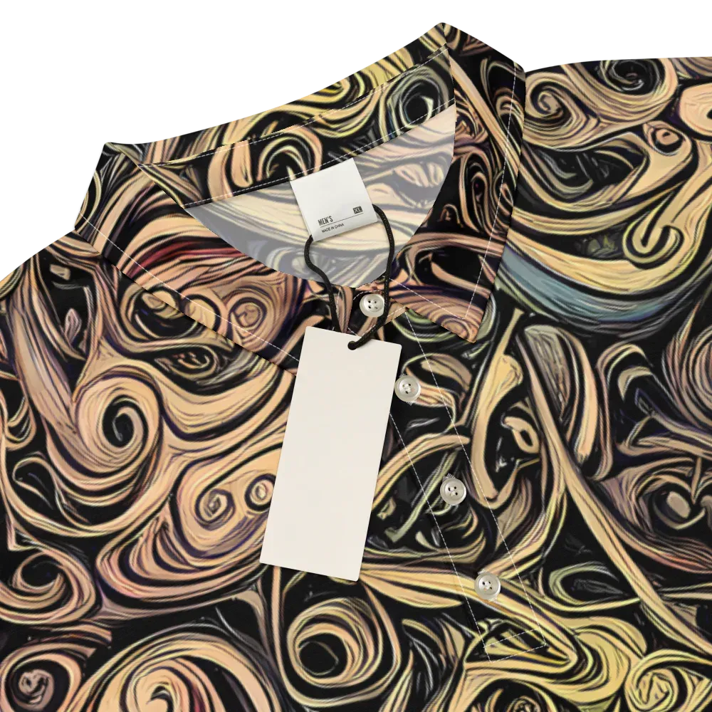 Gilded Whirl on Men's Slim Fit Polo Shirt — Product details