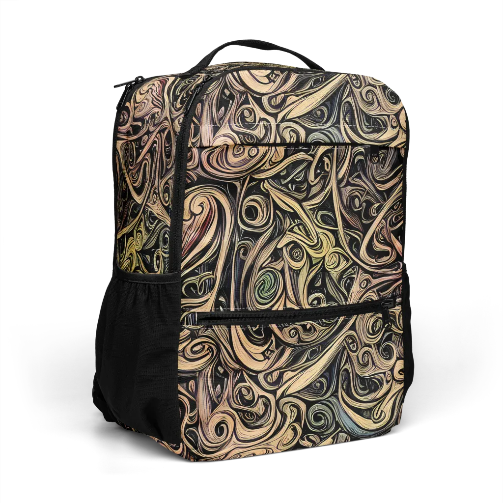 Gilded Whirl on Utility Backpack — Right Front