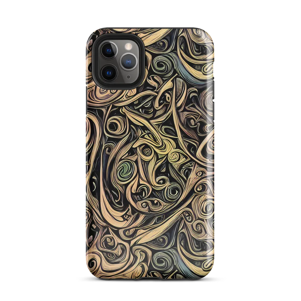 Gilded Whirl on Tough Case for iPhone® — Front
