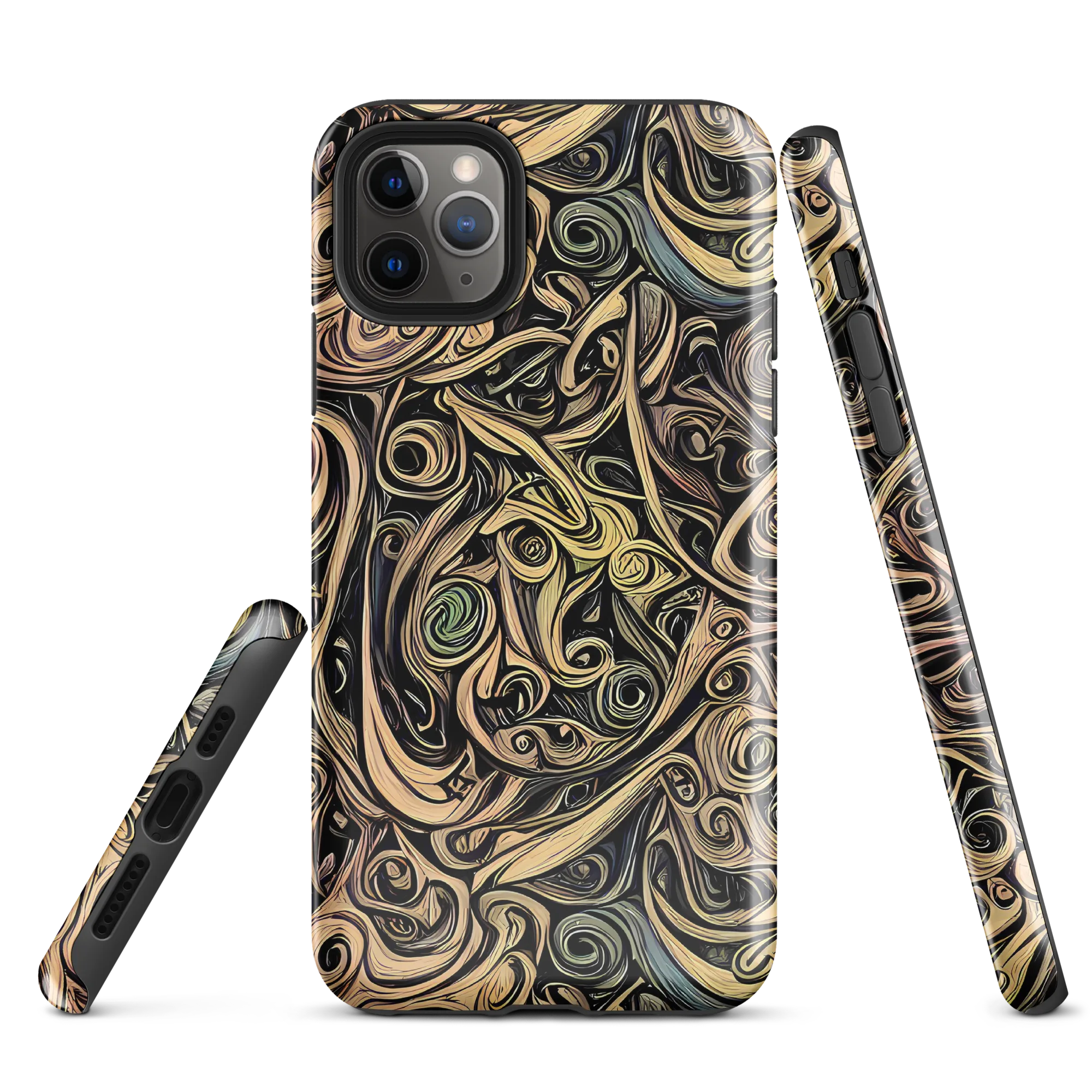 Gilded Whirl on Tough Case for iPhone® — Front