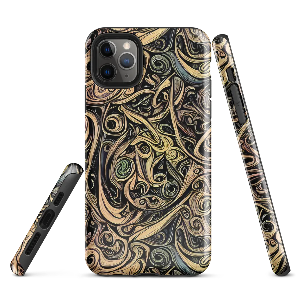 Gilded Whirl on Tough Case for iPhone® — Front