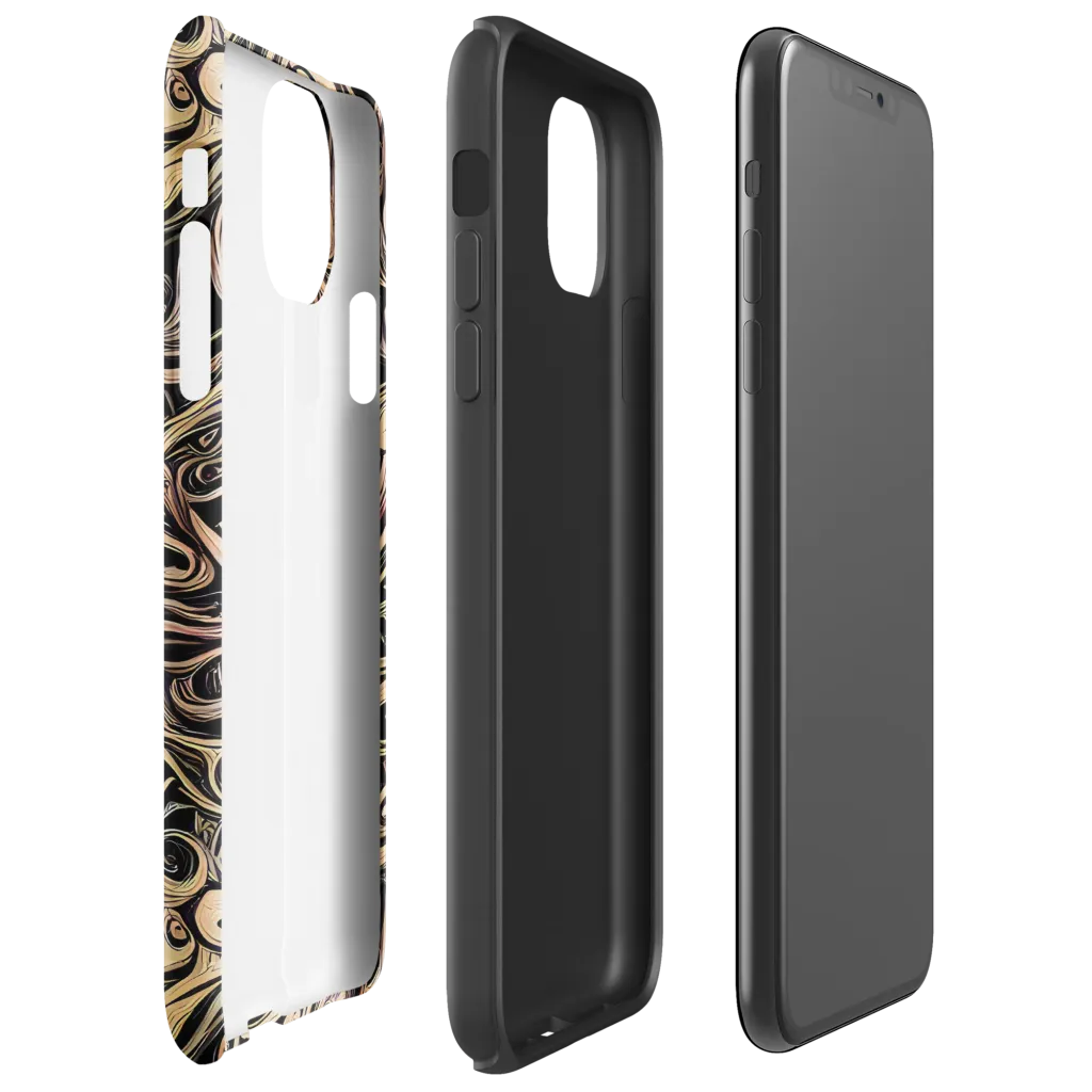 Gilded Whirl on Tough Case for iPhone® — Right