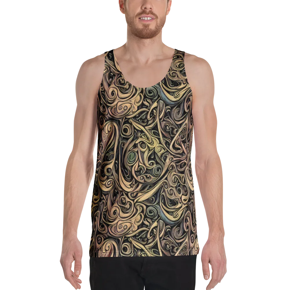 Gilded Whirl on Men's Tank Top — Front
