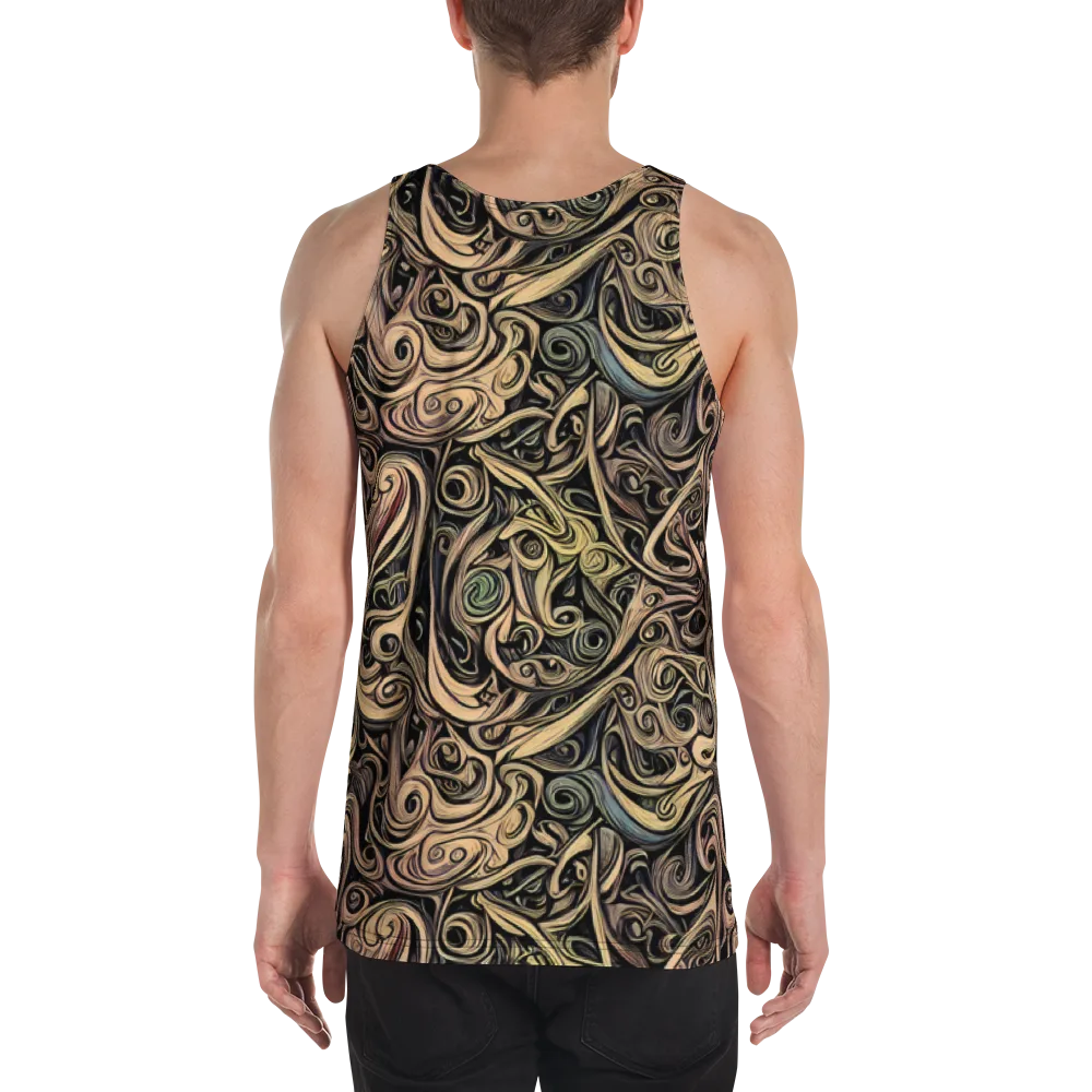 Gilded Whirl on Men's Tank Top — Back