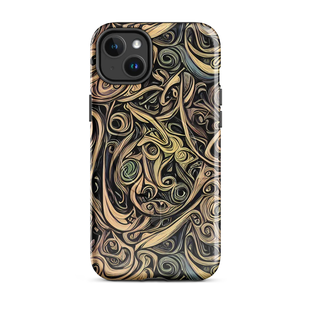 Gilded Whirl on MagSafe Tough Case for iPhone® — Front