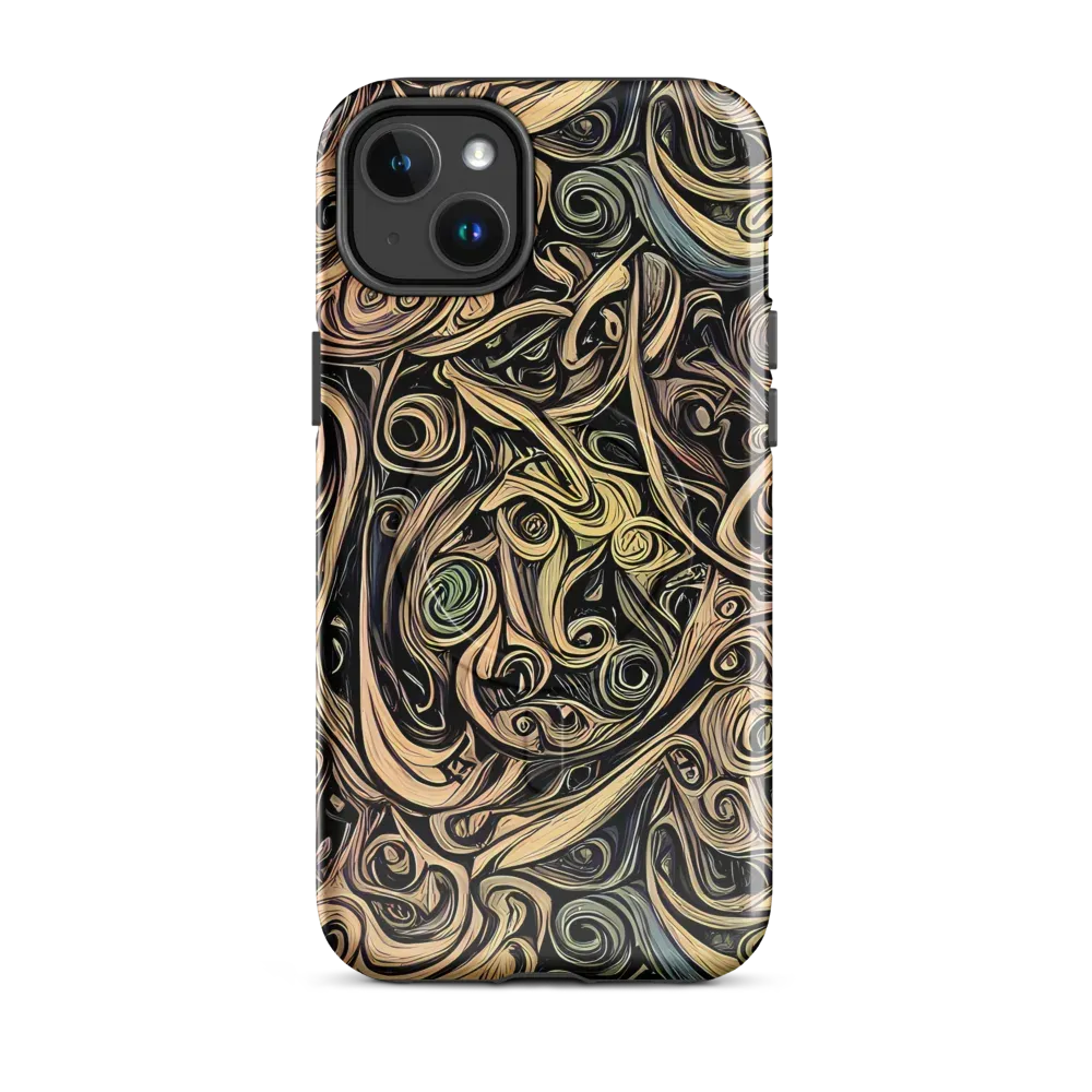 Gilded Whirl on MagSafe Tough Case for iPhone® — Front
