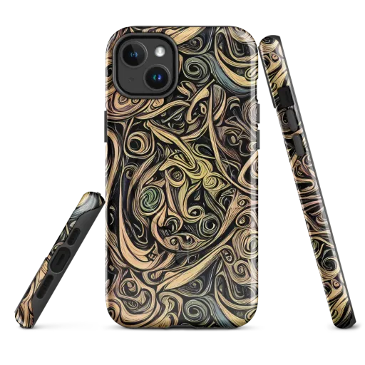 Gilded Whirl on a MagSafe Tough Case for iPhone®