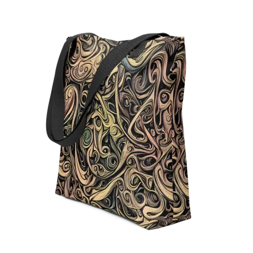 Gilded Whirl on a Tote Bag