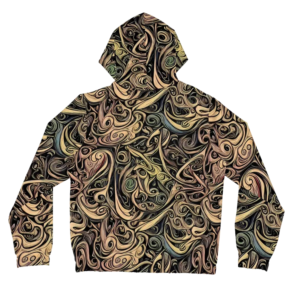 Gilded Whirl on Women's Full-Zip Hoodie — Back