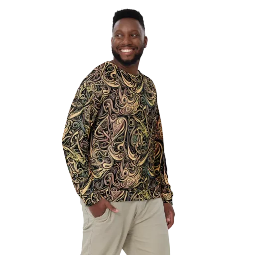 Gilded Whirl on a Sweatshirt