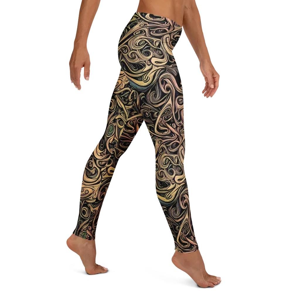 Gilded Whirl on Leggings — Right