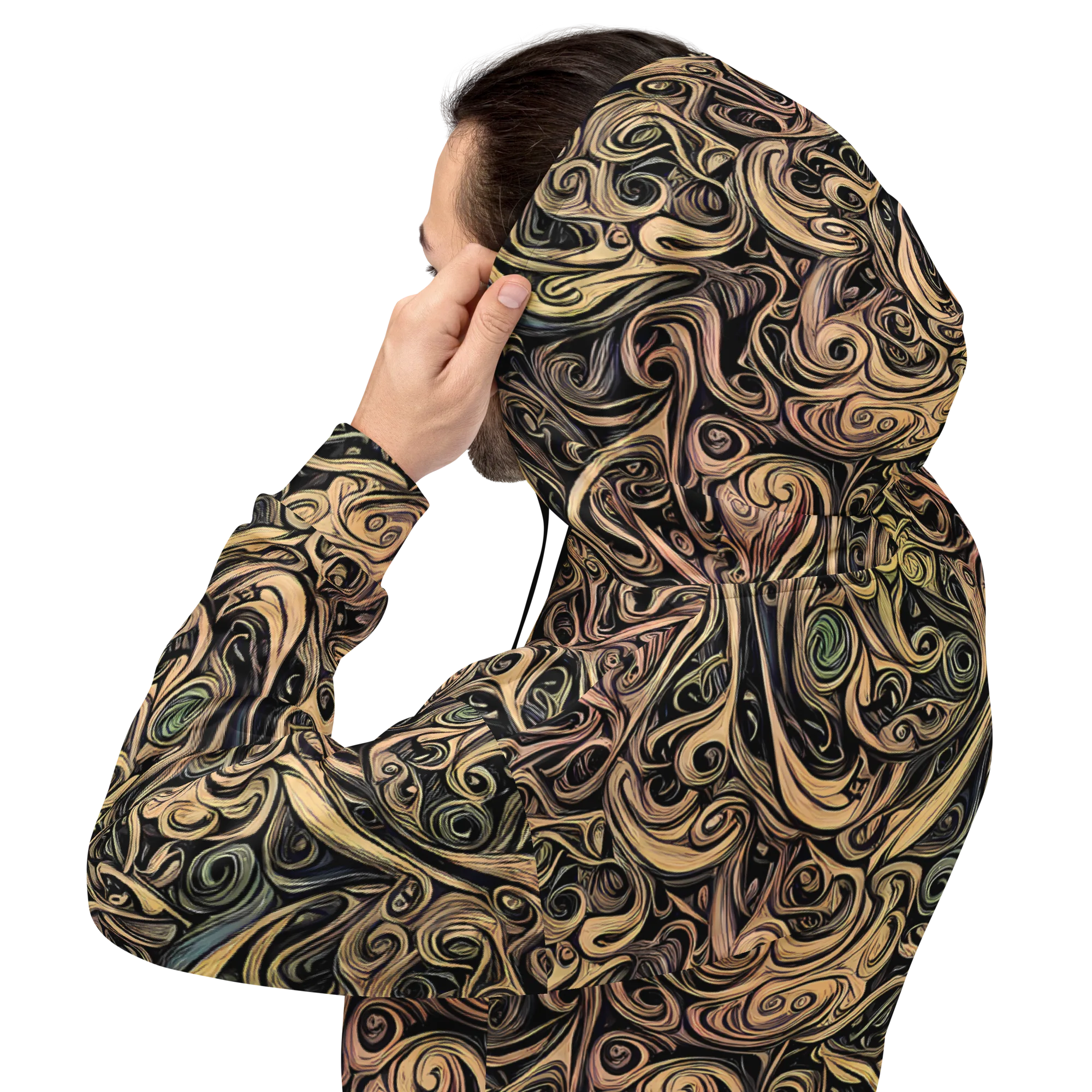 Gilded Whirl on Hoodie — Back