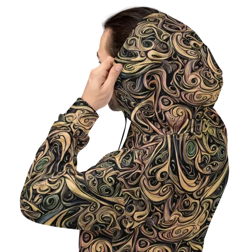 Gilded Whirl on a Hoodie