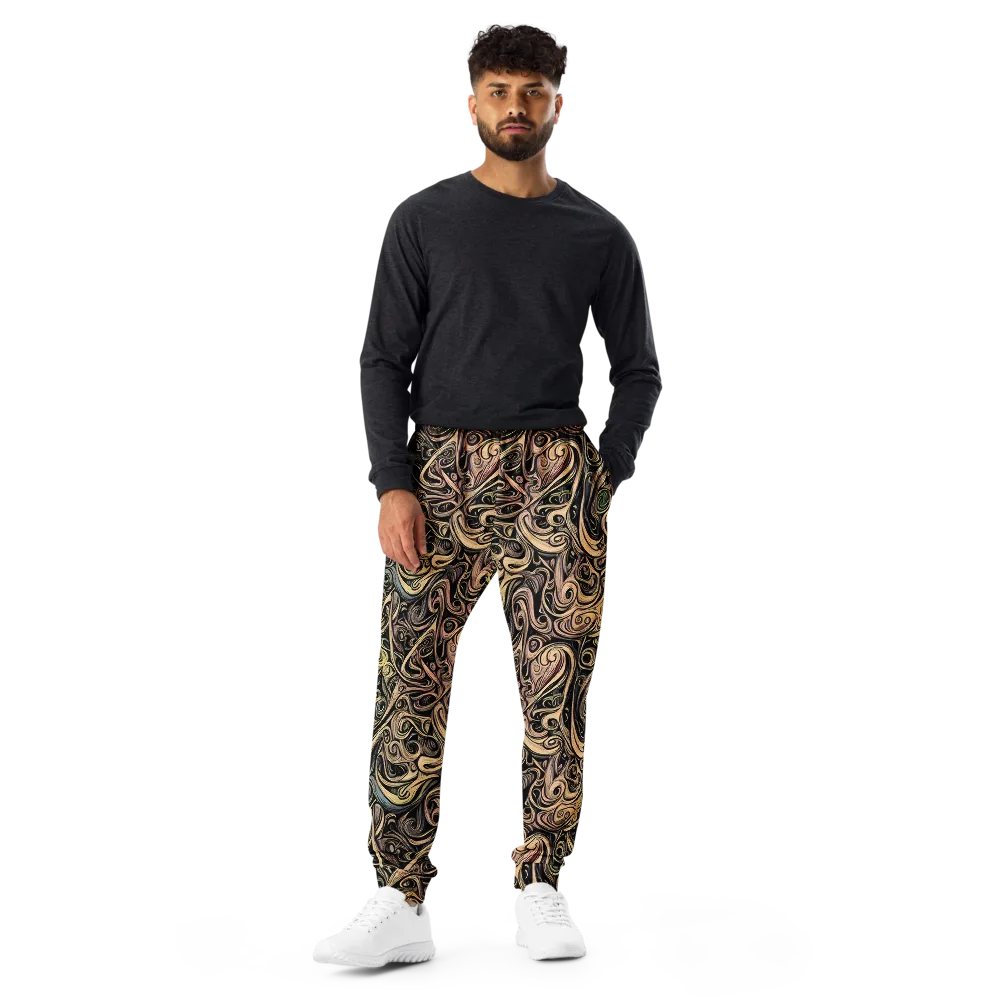 Gilded Whirl on Men's Joggers — Front