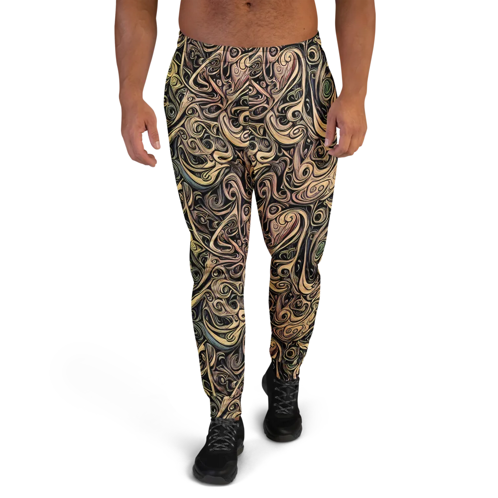 Gilded Whirl on Men's Joggers — Front