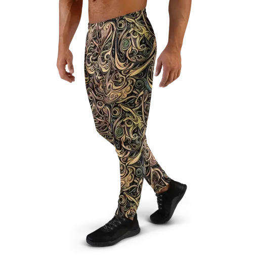 Gilded Whirl on a Men's Joggers