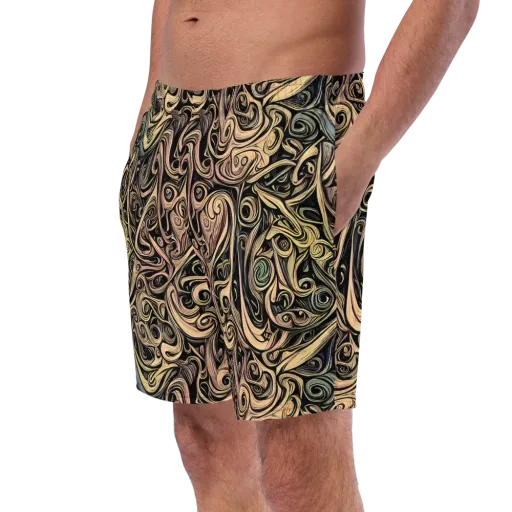 Gilded Whirl on a Swim Trunks