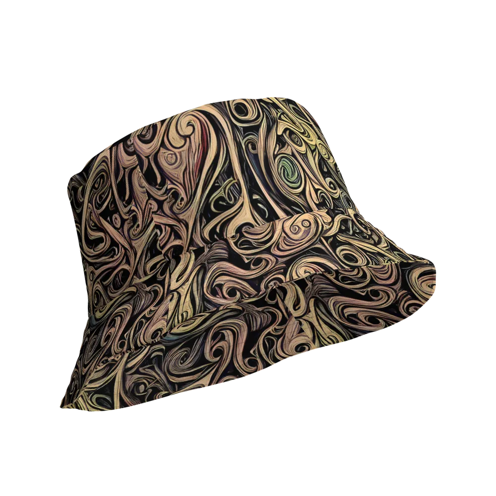 Gilded Whirl on Reversible Bucket Hat — Product details Outside
