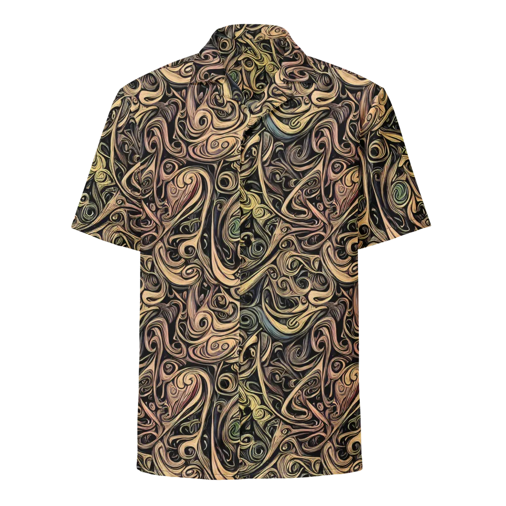 Gilded Whirl on Button Shirt — Front