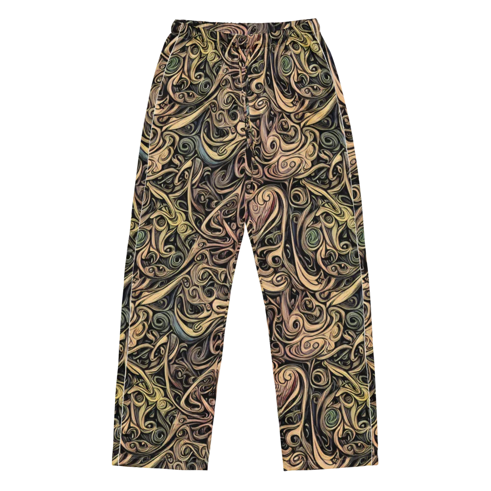 Gilded Whirl on Women's Pajama Pants — Front