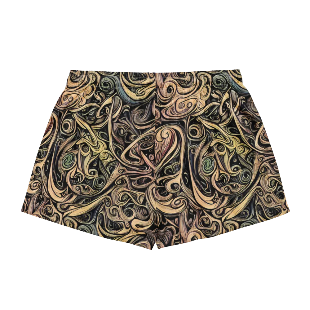 Gilded Whirl on Women's Pajama Shorts — Back