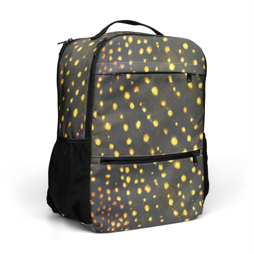 Golden Cinders on a Utility Backpack