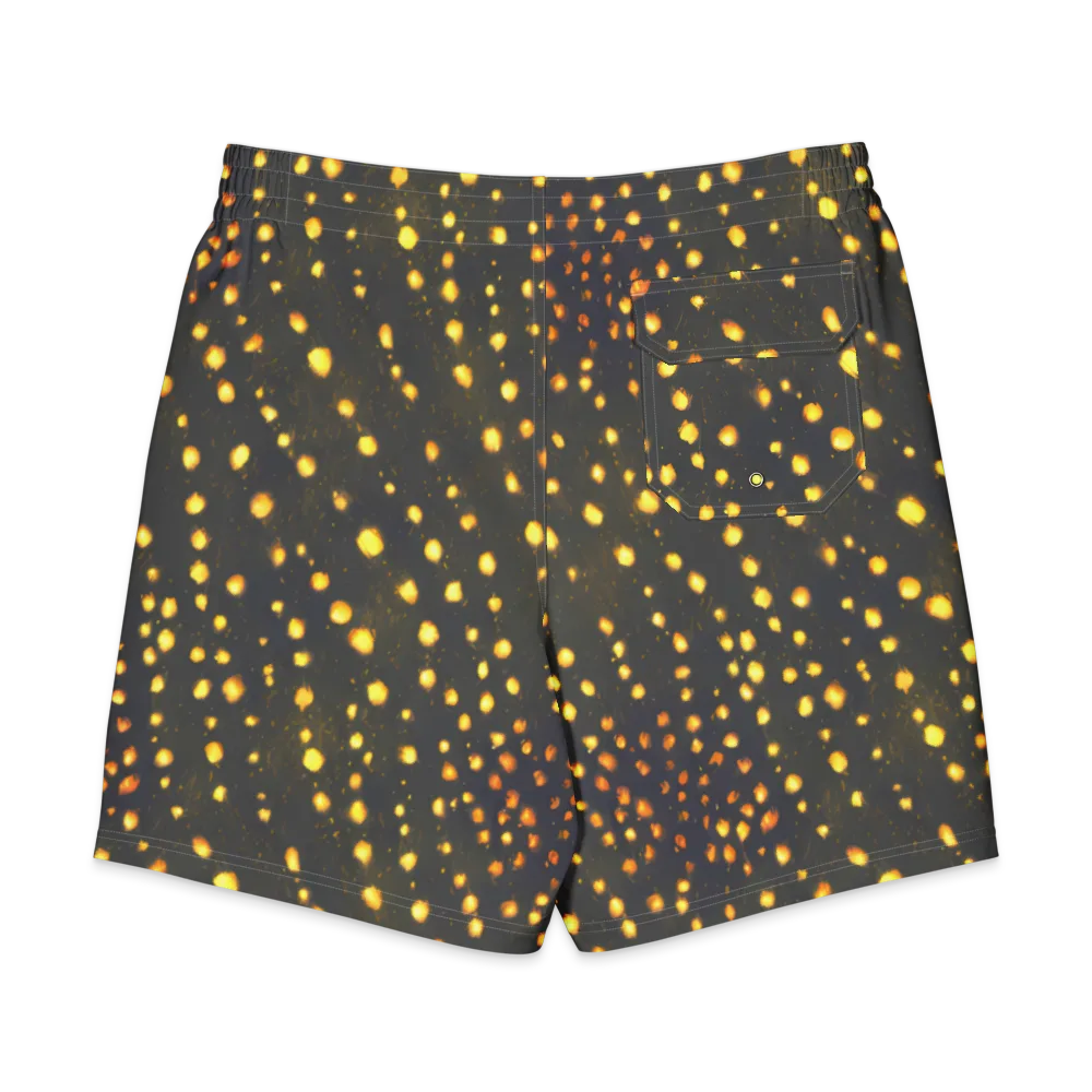 Golden Cinders on Men's Board Shorts — Back