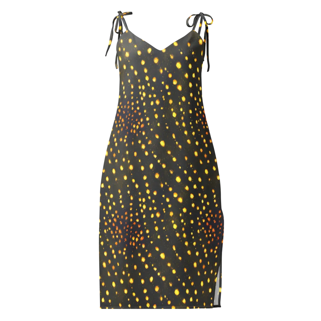 Golden Cinders on Slip Dress — Front