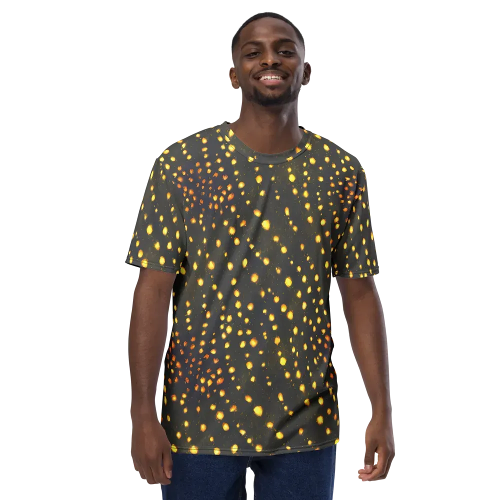 Golden Cinders on Men's Crew Neck T-Shirt — Front