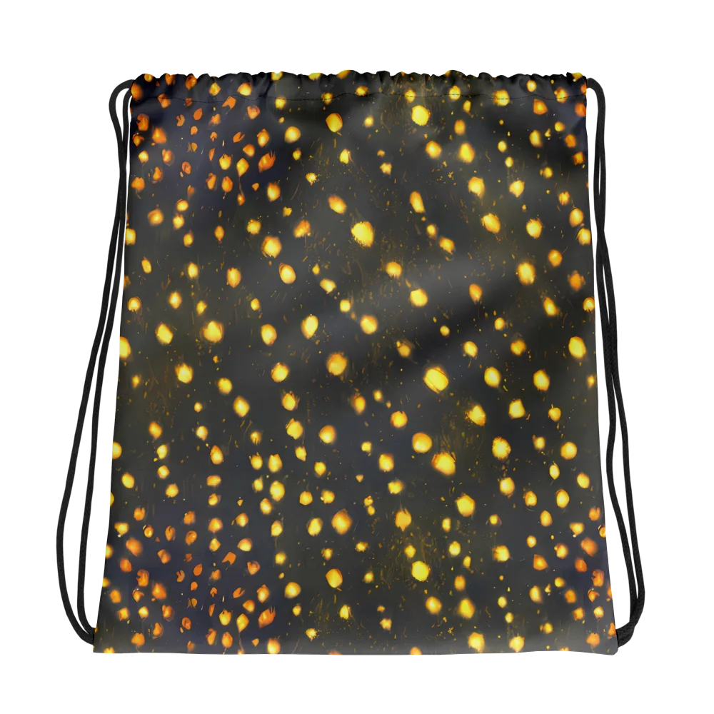 Golden Cinders on Drawstring Bag — Photo