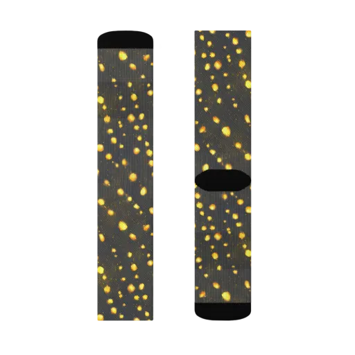 Golden Cinders on a Socks