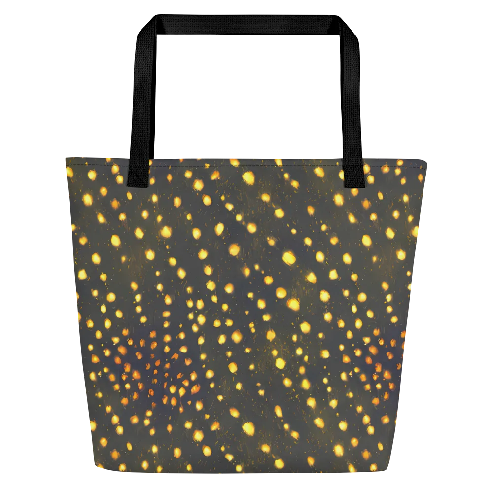 Golden Cinders on Large Tote Bag W/ Pocket — Front