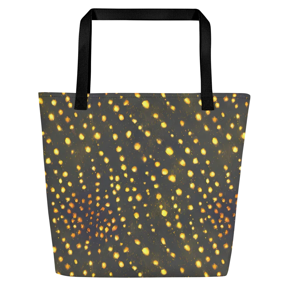 Golden Cinders on Large Tote Bag W/ Pocket — Front
