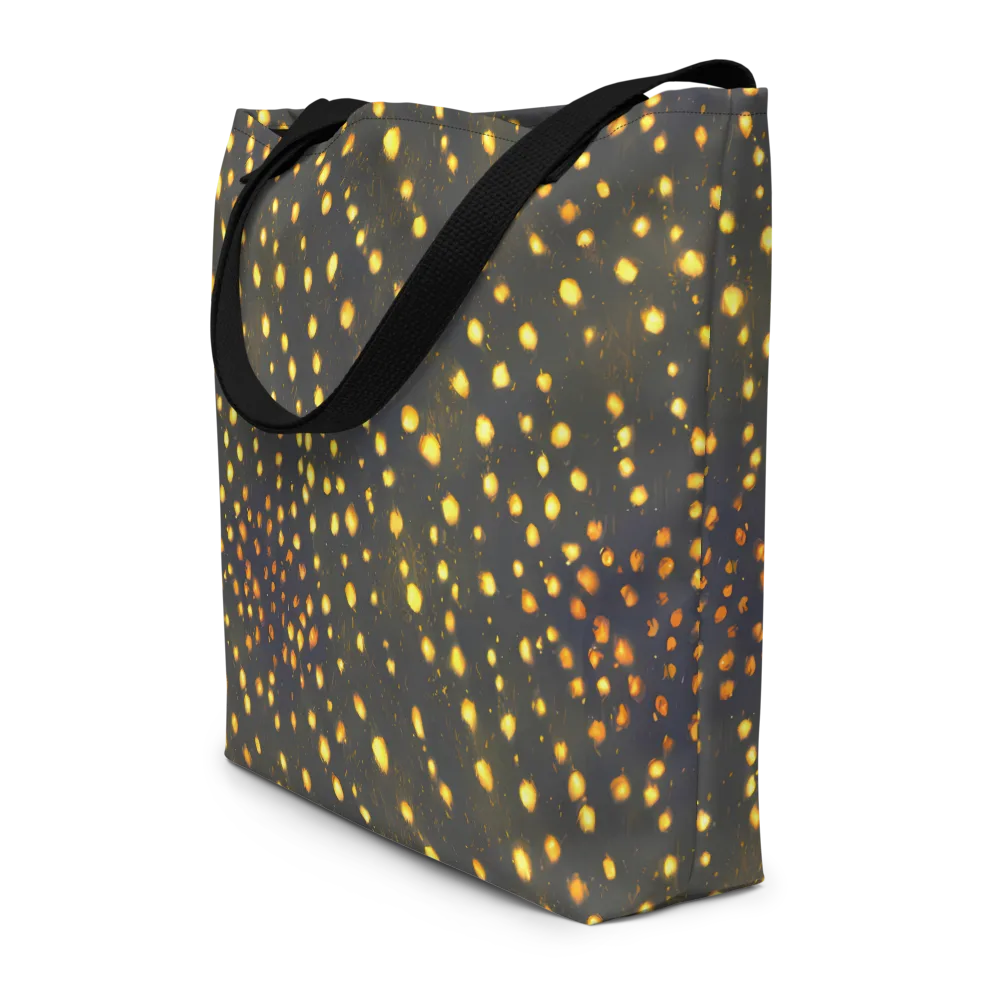 Golden Cinders on Large Tote Bag W/ Pocket — Front
