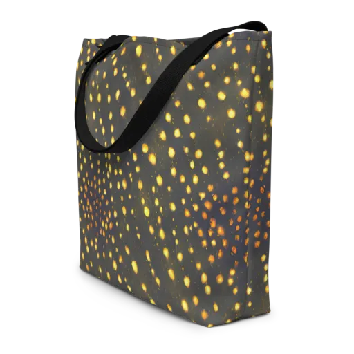 Golden Cinders on a Large Tote Bag W/ Pocket