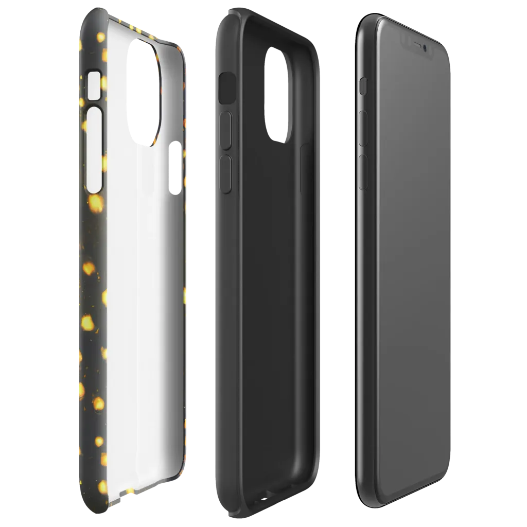 Golden Cinders on Tough Case for iPhone® — Right