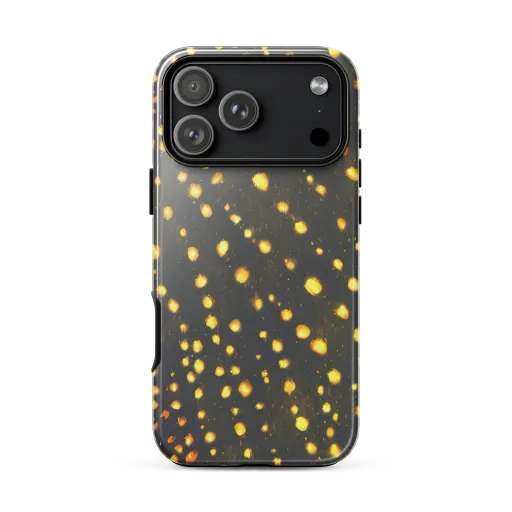 Golden Cinders on a Tough Case for iPhone®