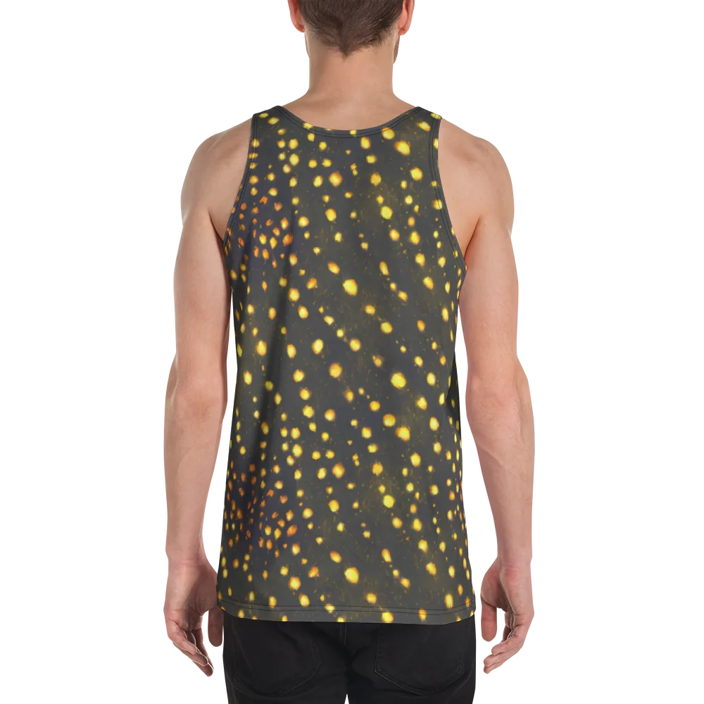 Golden Cinders on Men's Tank Top — Back